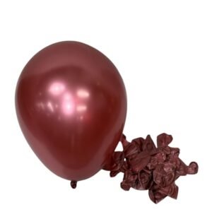 بالونات كروم 12 إنش عنابي – 25 حبة